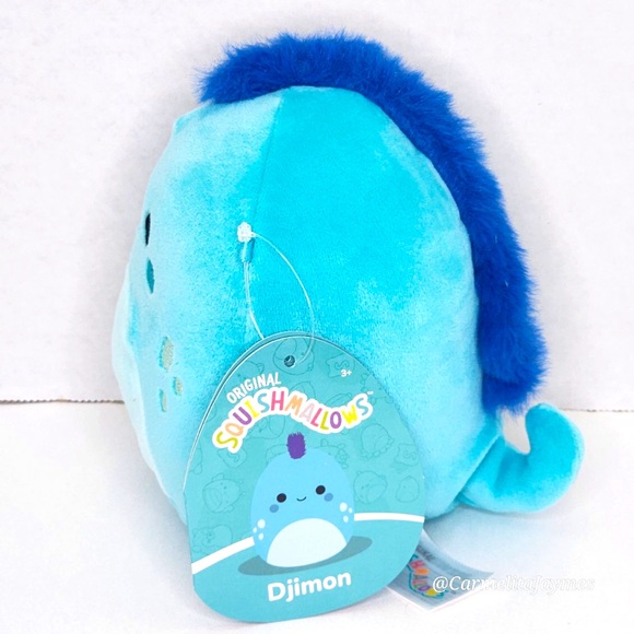 DJIMON 🦎 Blue Spotted Iguana Original Squishmallows By Kellytoy NWT - Picture 2 of 8